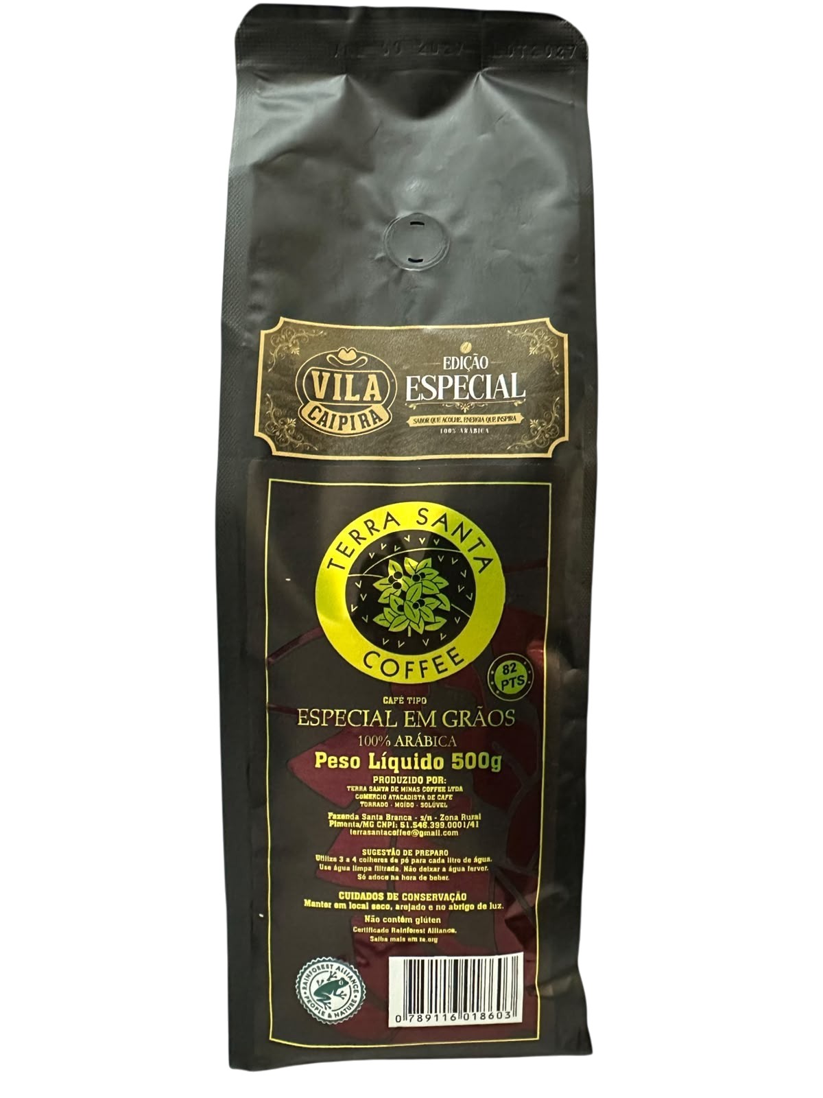 91191. Café Especial em Grãos Terra Santa Edição Vila Caipira